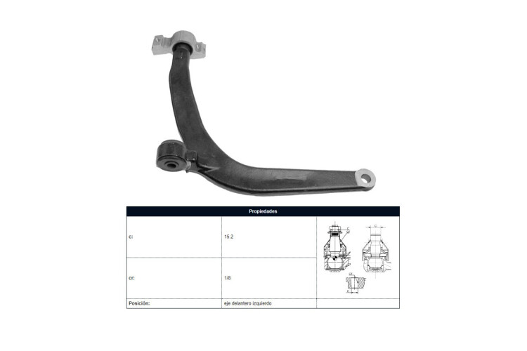 Parilla De Suspension Delantera Peug 406 95-25 Izq Parilla De Suspension Delantera Peug 406 95-25 Izq