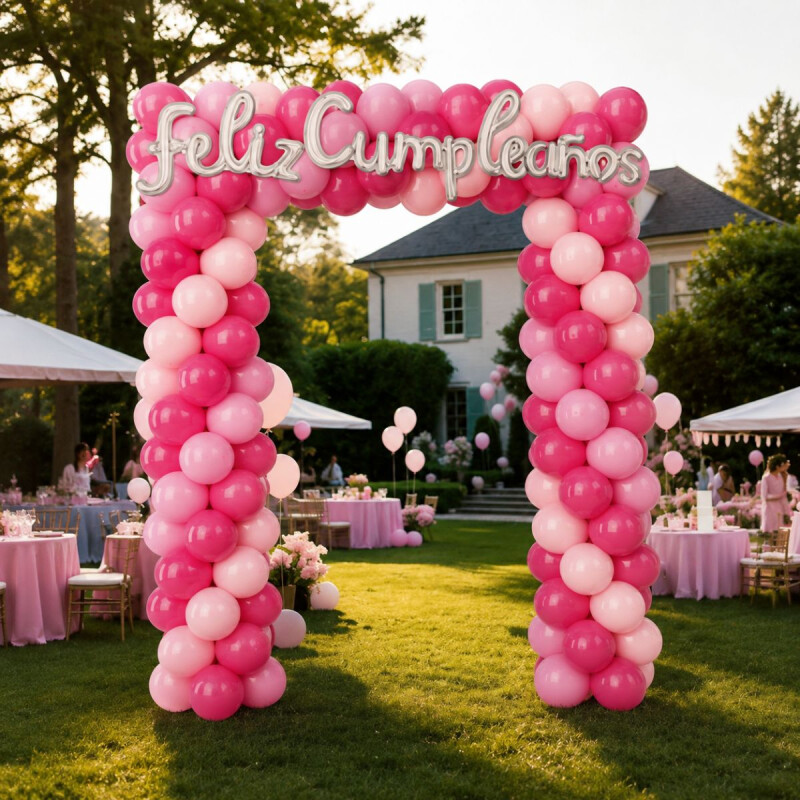 Set de Arco de Globos Rosa
