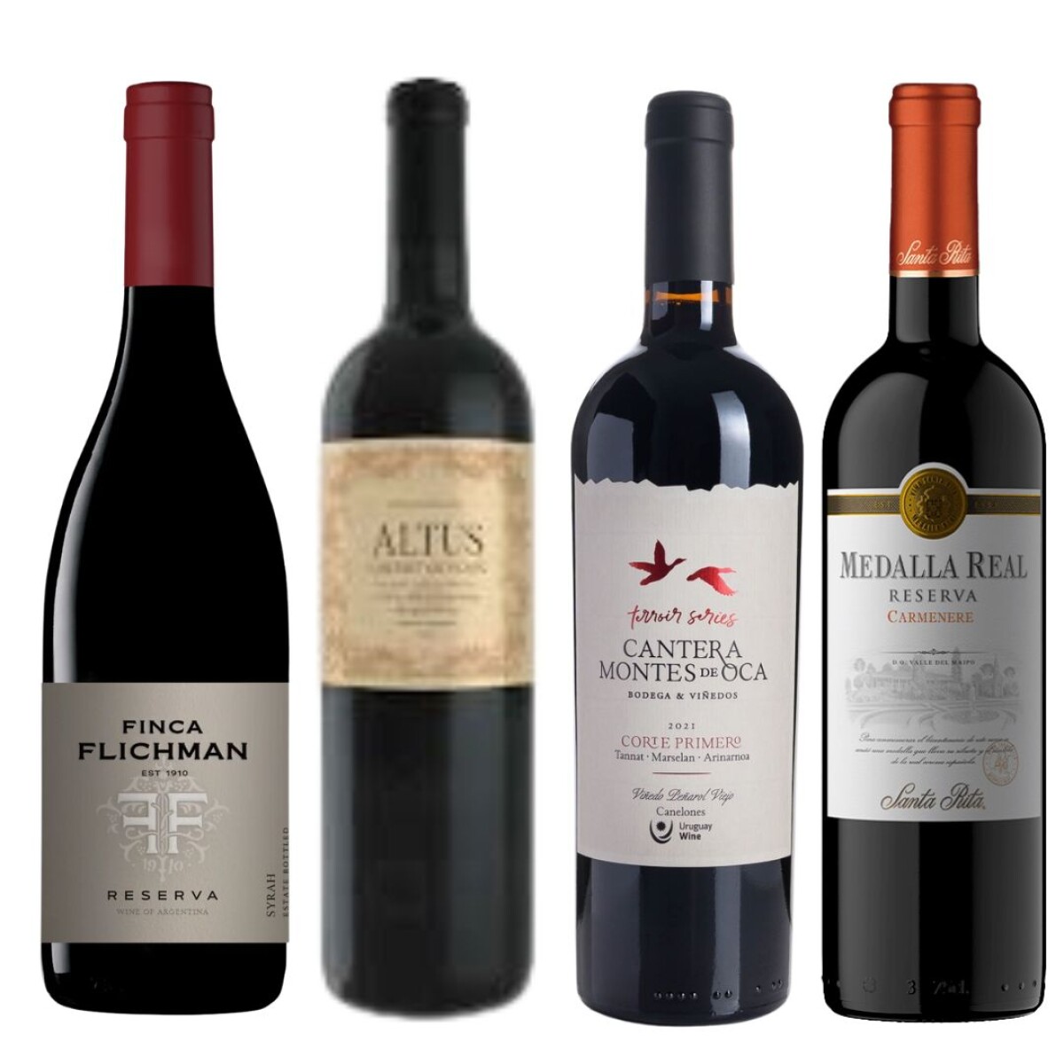 4 vinos, 7 cepas diferentes 