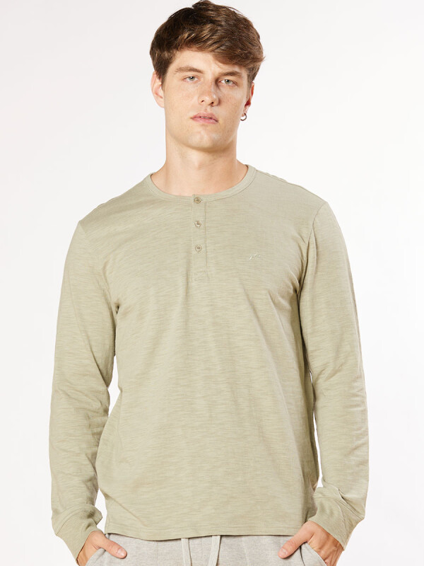 T-SHIRT M/L HENLEYW23 RUSTY Verde Claro