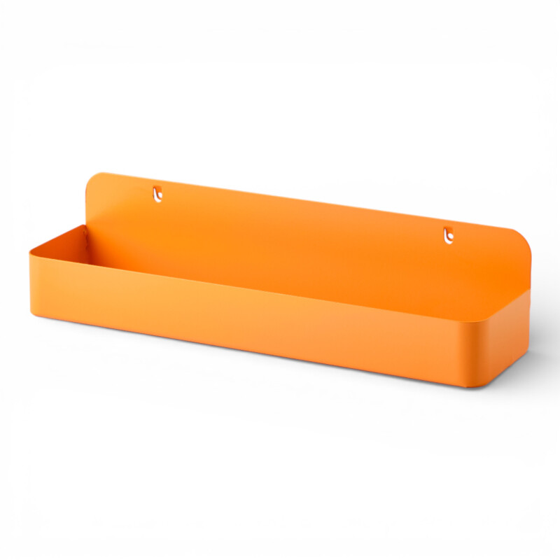 Caja cuadrada grande para panel perforado pegboard metálico Naranja