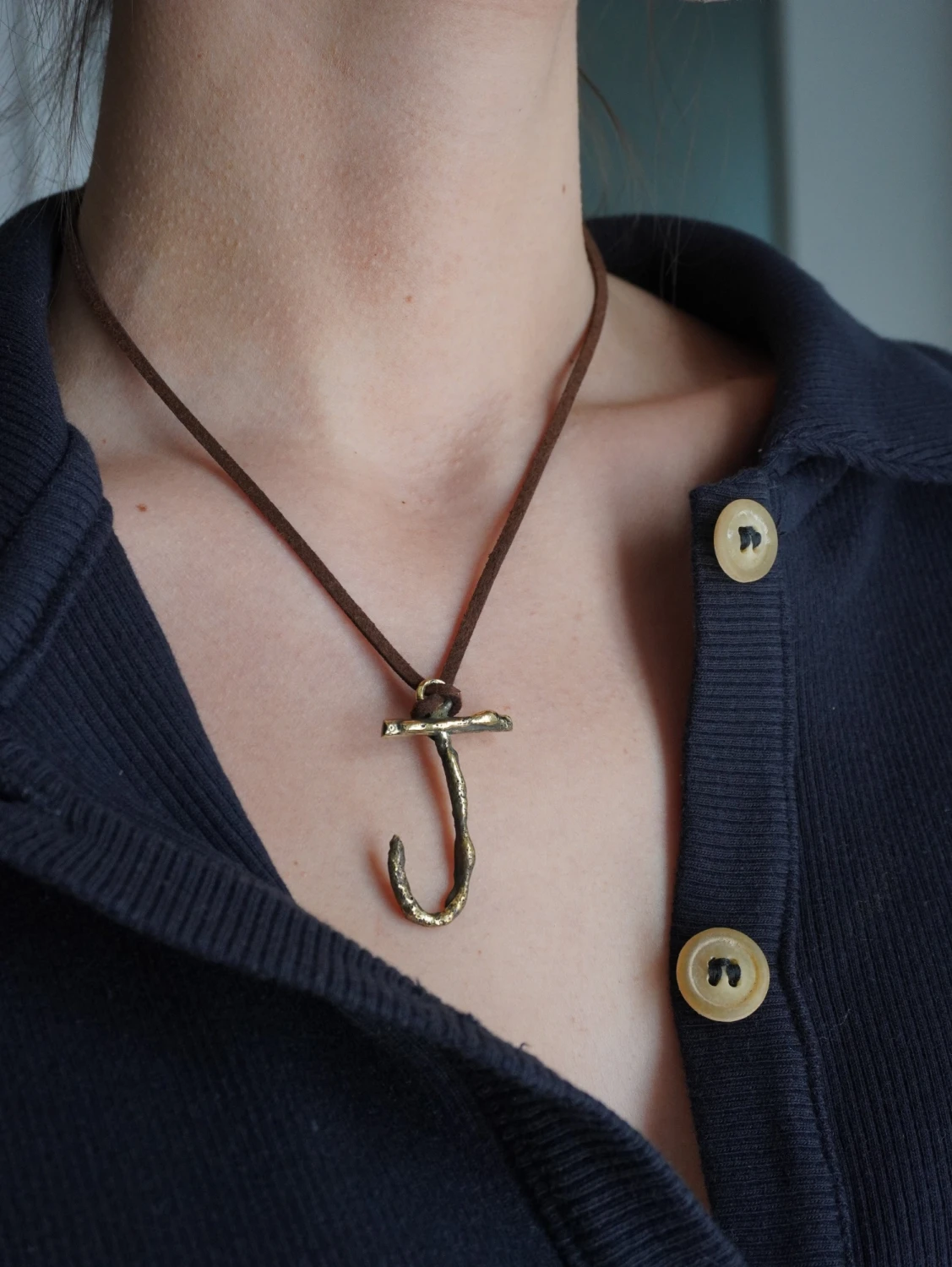 Spelling Necklace - J