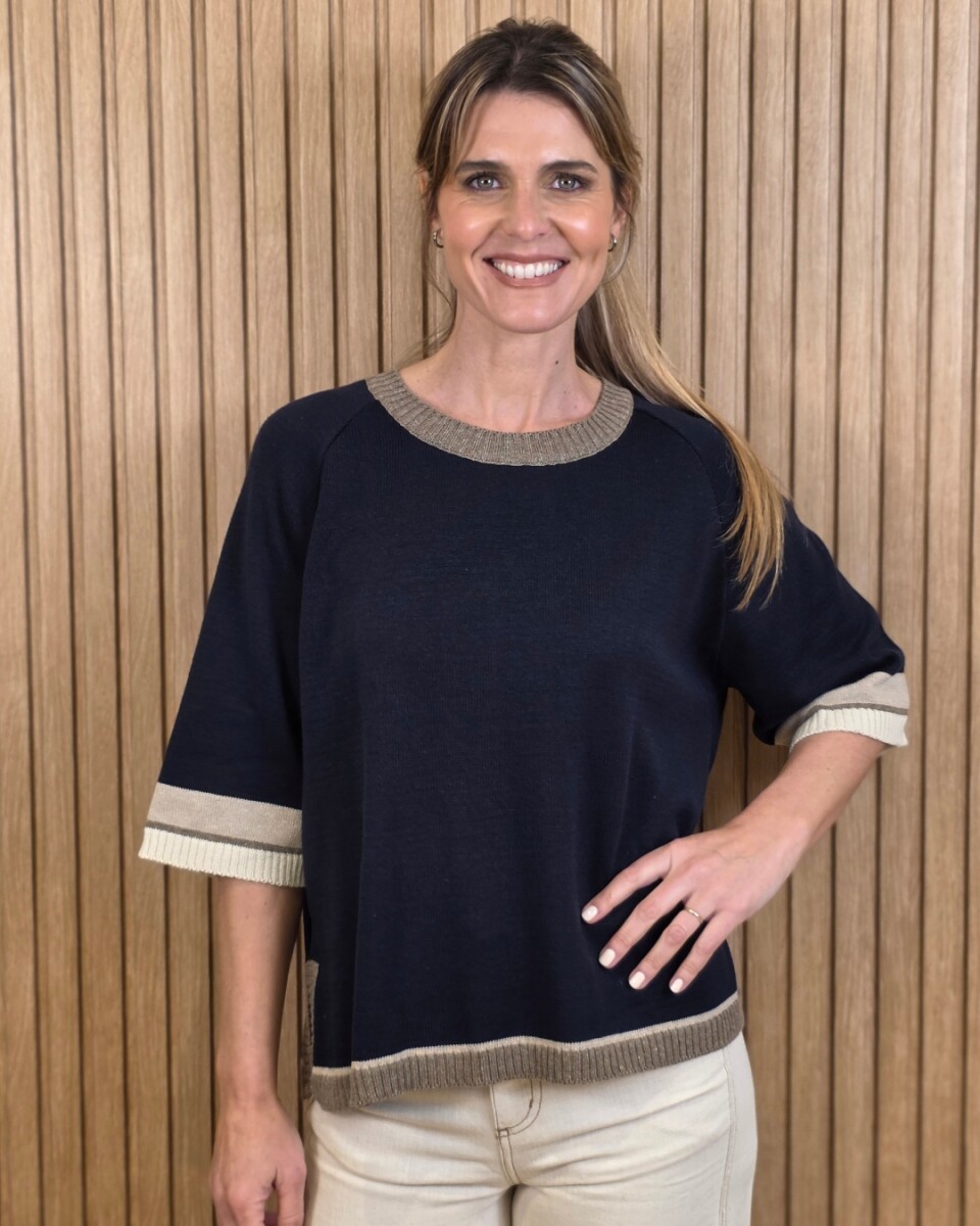 Buzo Kiwi Knitted - Azul Marino 