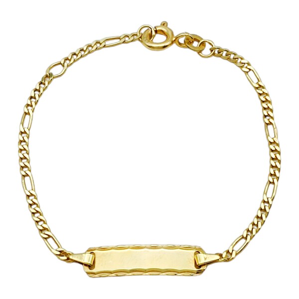 Pulsera Identidad Cartier -Oro bajo-Sin Piedra-PU8085 sinpiedra