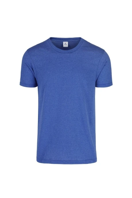 Camiseta a la base jaspe Azul royal jaspe