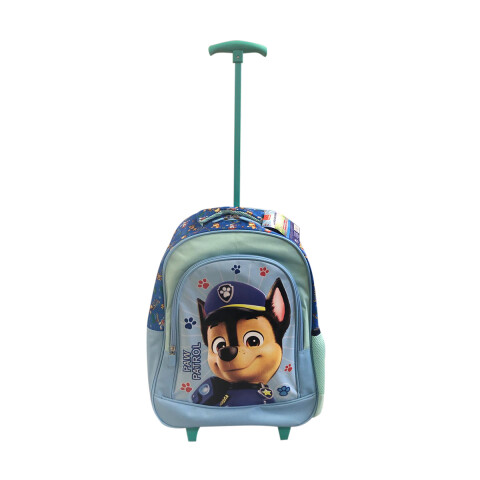 Mochila Infantil Paw Patrol con Carro Jacquard Grande 40 x 30 cm CELESTE