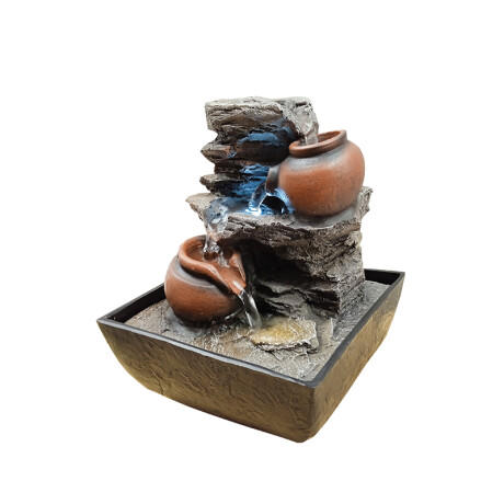 Fuente De Agua Cascada y Jarros Pequeños Fuente De Agua Cascada y Jarros Pequeños