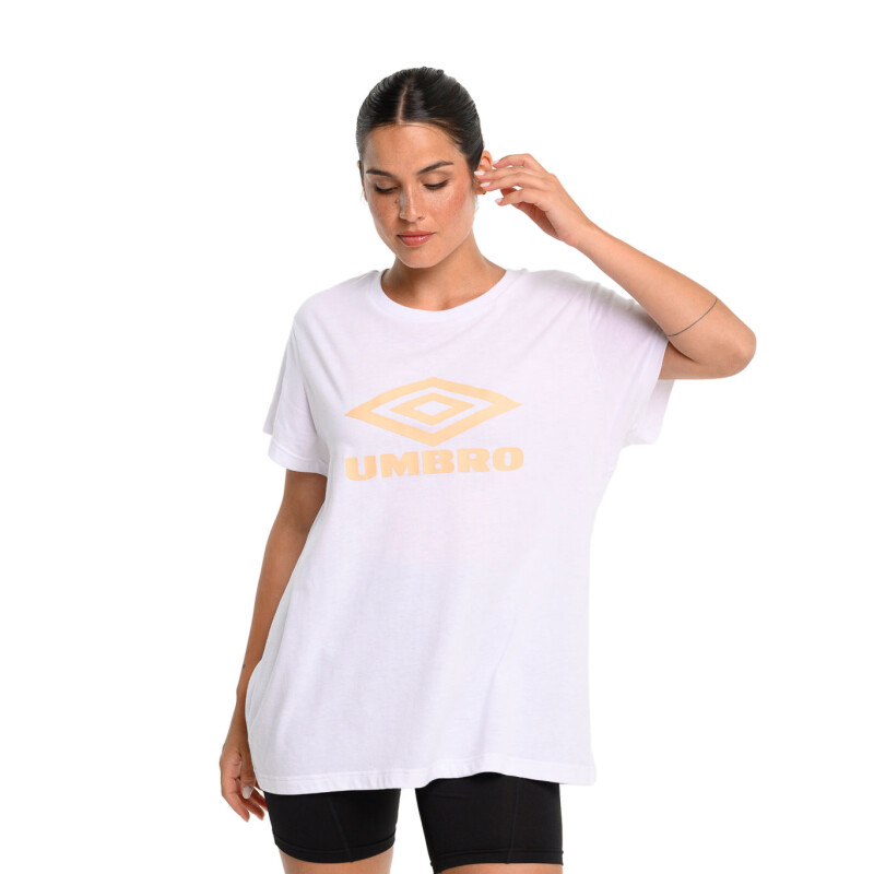 Remera de Mujer Umbro Logo Blanco - Rosado Coral