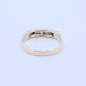 Anillo medio sin fin oro 18k zafiros y brillantes. Anillo medio sin fin oro 18k zafiros y brillantes.