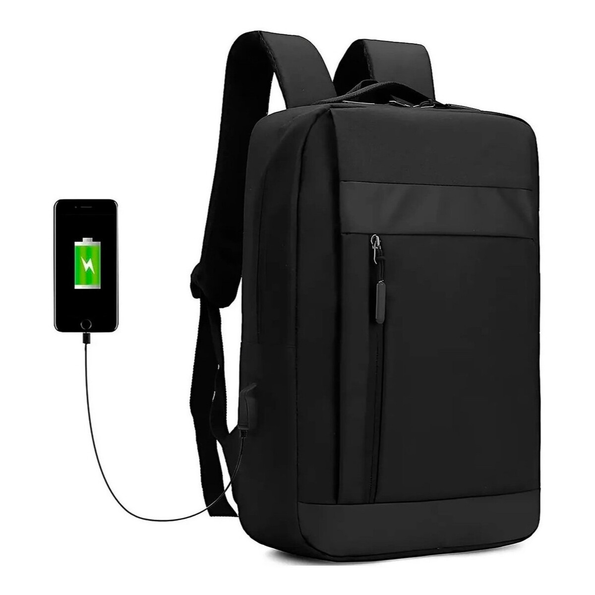 Mochila Porta Notebook Laptop C/puerto Usb Impermeable - Variante Color Negro 