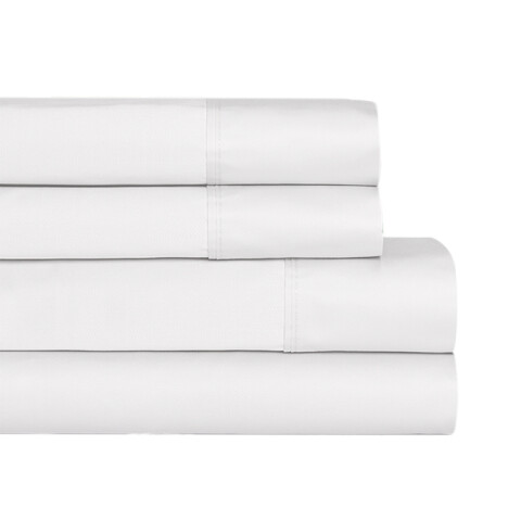 Juego Sábanas Blancas King Textil Hogar 300 Hilos Algodón U