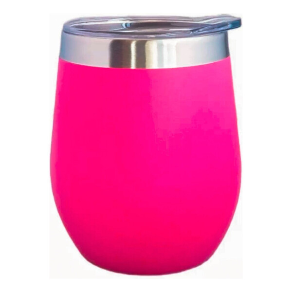 Set Termo 1L Goldtech Mate Con Tapa 230 ML Acero Inoxidable Variante Color Fucsia