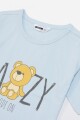 Conjunto de pijama Lazy CELESTE