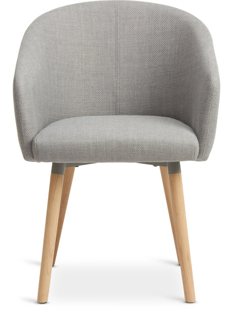 Silla de comedor KLOSTER tela gris claro/roble Silla de comedor KLOSTER tela gris claro/roble