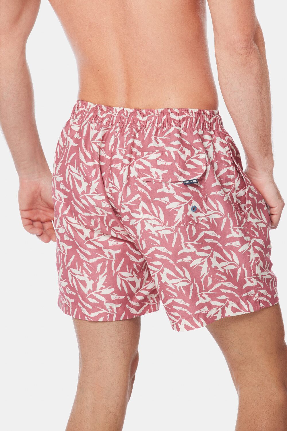 SHORT DE BAÑO ESTAMPADO Rosado