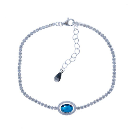 Pulsera De Plata 925 Con Circonias