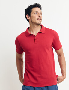 520752 REMERA HARRINGTON LABEL Rojo Oscuro