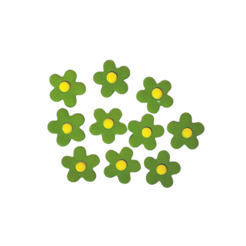 Adorno de Pastillaje Nomeolvides Verde x10 Adorno de Pastillaje Nomeolvides Verde x10