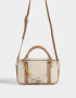 Bowling Cartera Bowling Con Charm - Blanco Crudo