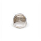 Anillo En Oro 18K, Bombe, Diamantado Anillo En Oro 18K, Bombe, Diamantado