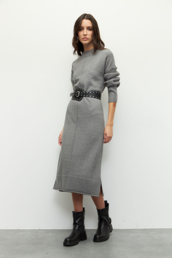 VESTIDO ITALO Gris Melange