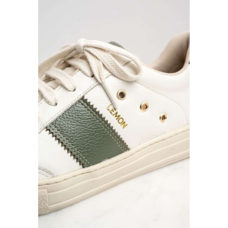 Zapatilla Cuero Verde Ingles