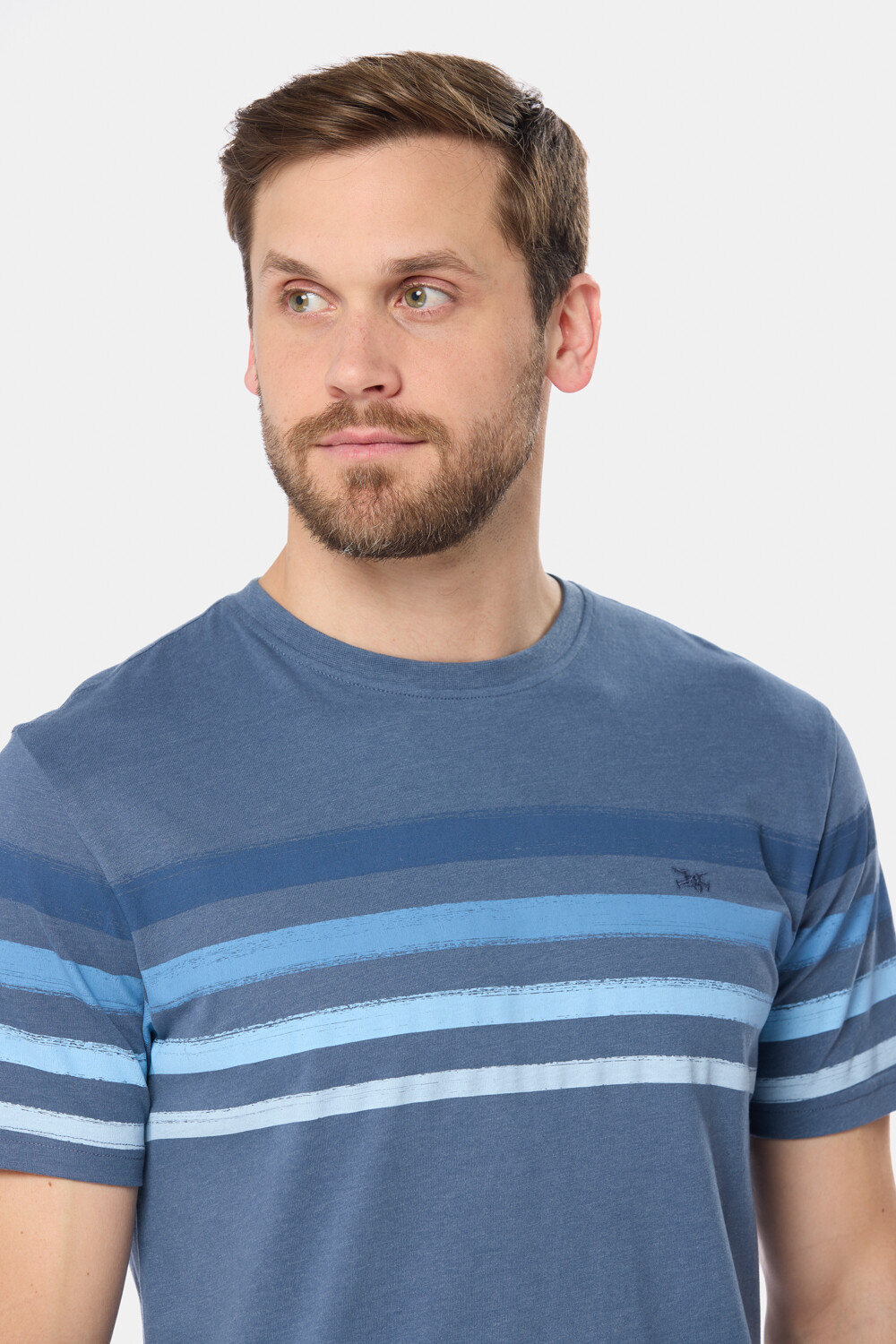 REMERA RAYADA Piedra