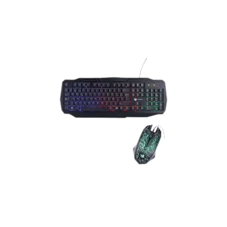 COMBO GAMER TECLADO Y MOUSE LIZZARD XZZ-CO-01 NEGRO