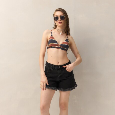 TOP TRIANGULO FIJO MISTY Rayas Gruesas