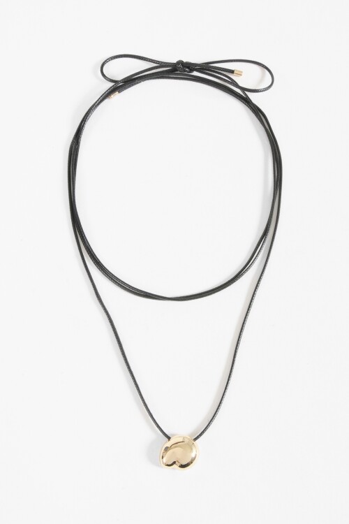 Collar cordón dije bold dorado