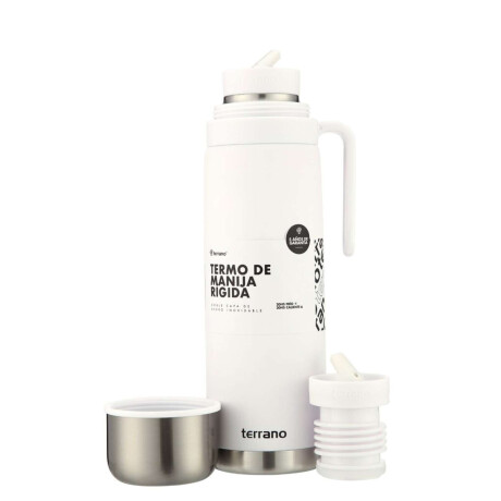 Termo 1Lt. Premium Manija Rigida Blanco