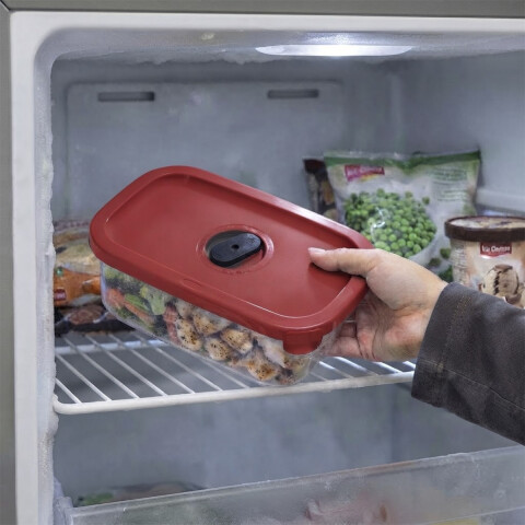 Pote plástico Lume con Válvula Calendario 600 ml ROJO