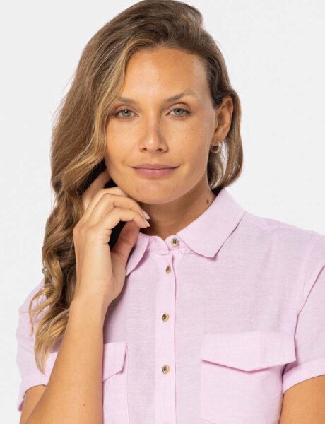 CAMISA DE LINO Rosa