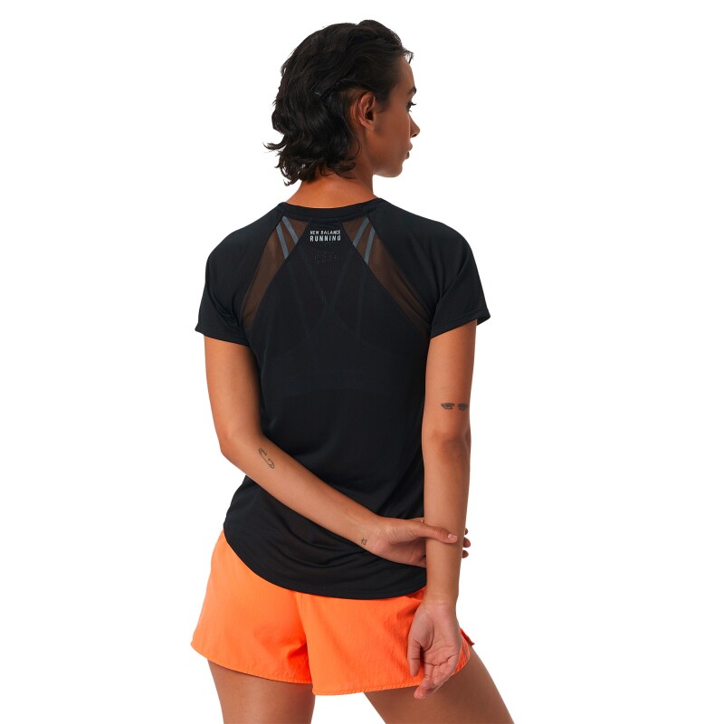 Camiseta Impact Run Sleeve de Mujer Negro