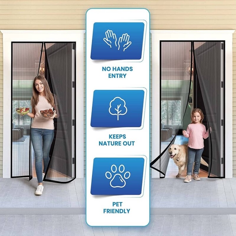 Cortina puerta mosquitero anti mosquitos y moscas Cortina puerta mosquitero anti mosquitos y moscas
