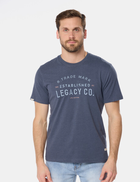 REMERA ESTAMPADA Azul