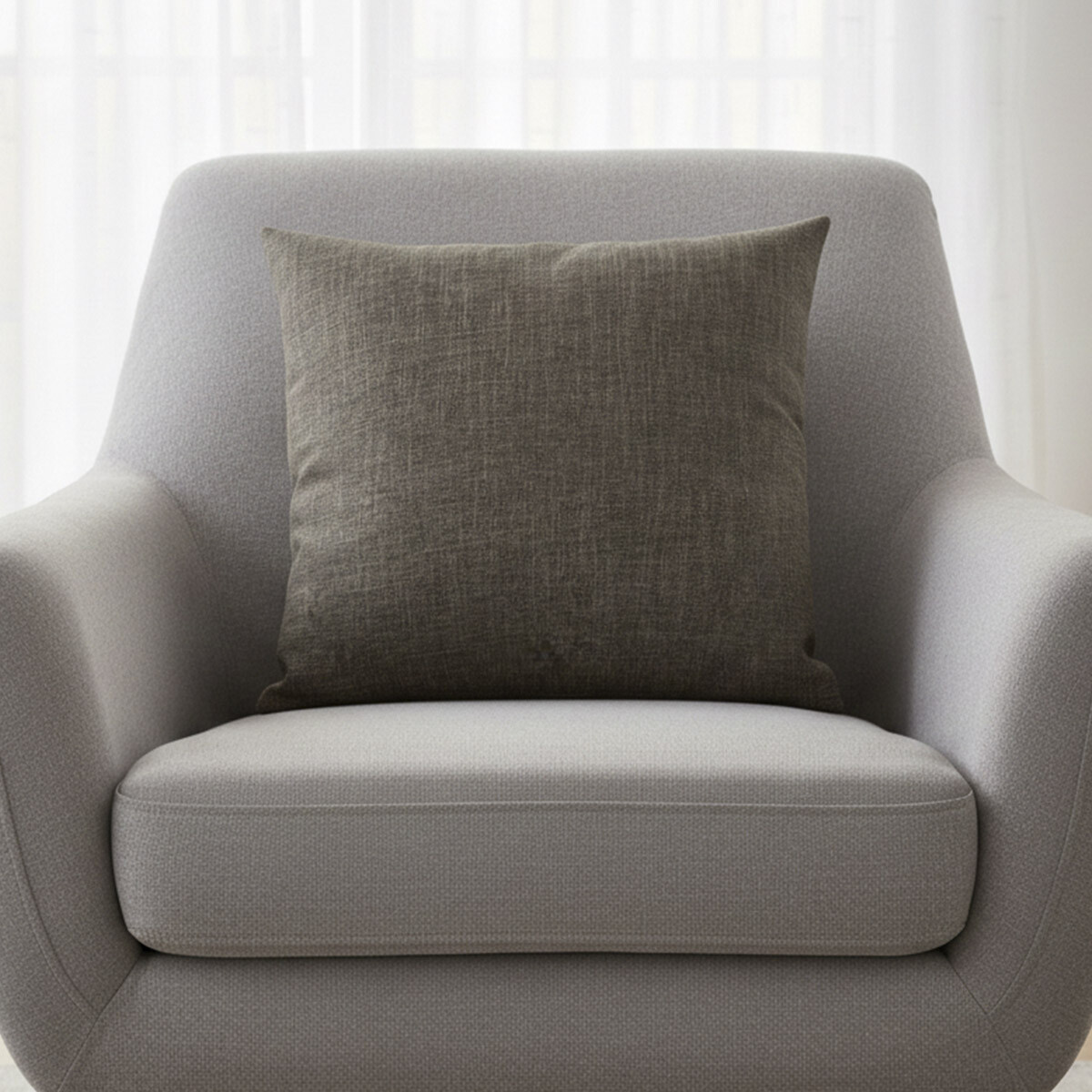 Almohadón Lino con Cierre Home Class 43 x 43 cm - BEIGE 