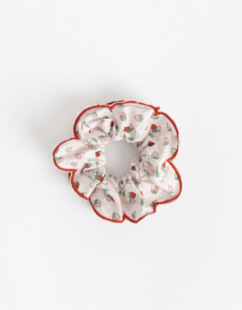 Skunzies Estampados Maxi Scrunchie Frutillas - Combinacion Multicolor