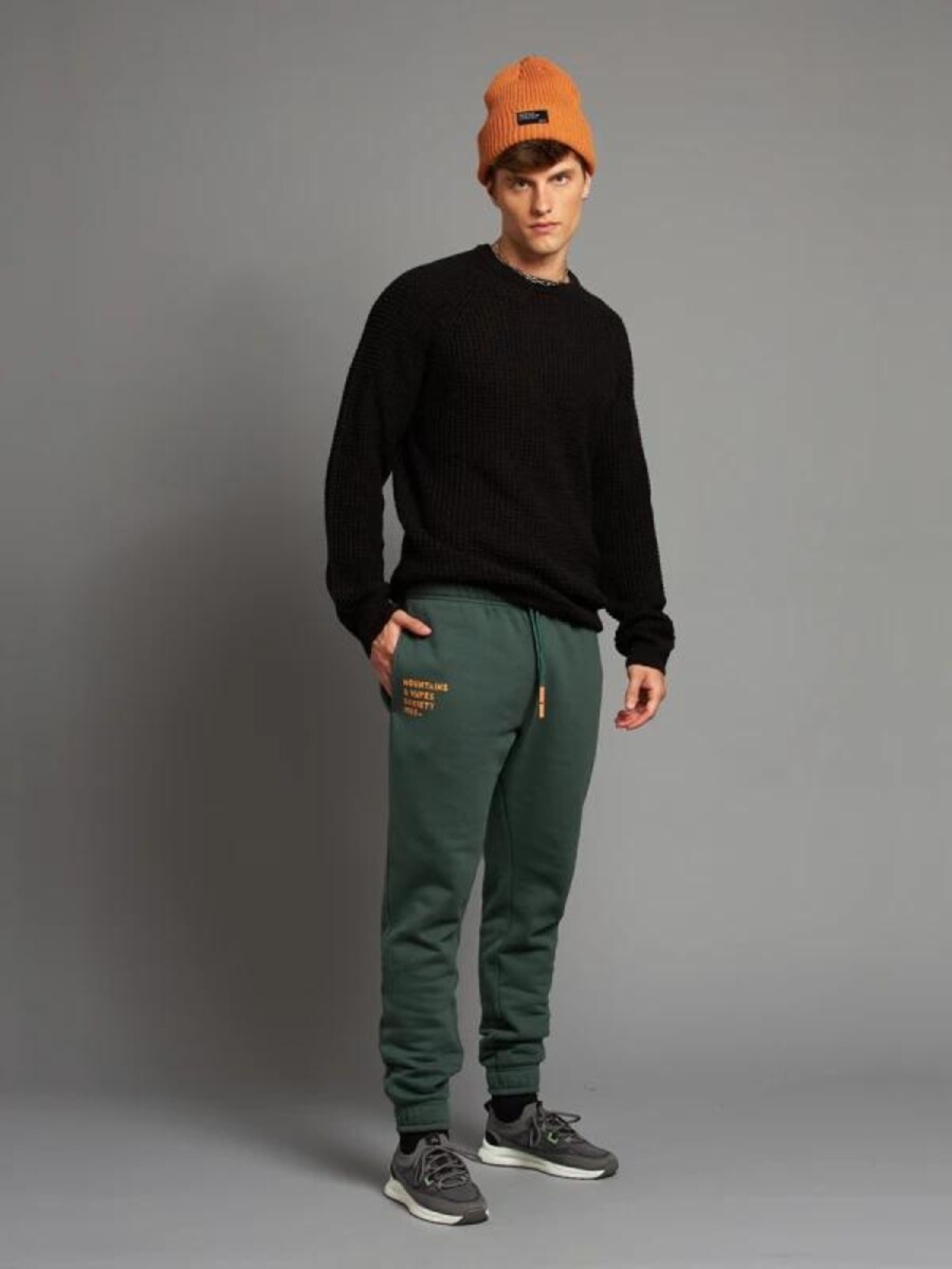 Babucha Hombre Alg.C/Felpa Rusty - Verde Oscuro 