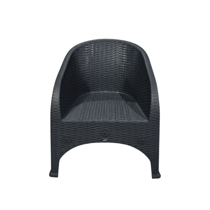 Sillón simil ratán GRIS