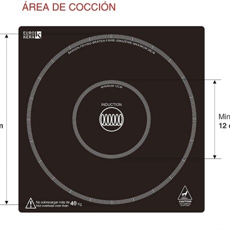 Anafe inducción simple 3500 W Anafe inducción simple 3500 W
