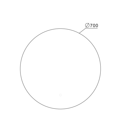 Espejo Redondo Anti Empañante Con Led 70Cm Diametro Feel 000