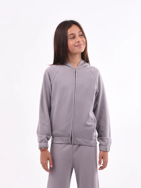 CAMPERA LORE TEEN GRIS OSCURO
