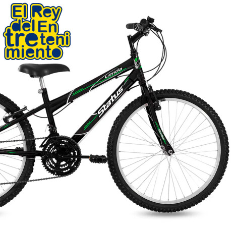 Bicicleta Montaña Status Rod 24 Cambios 18 Vel Niña Negro