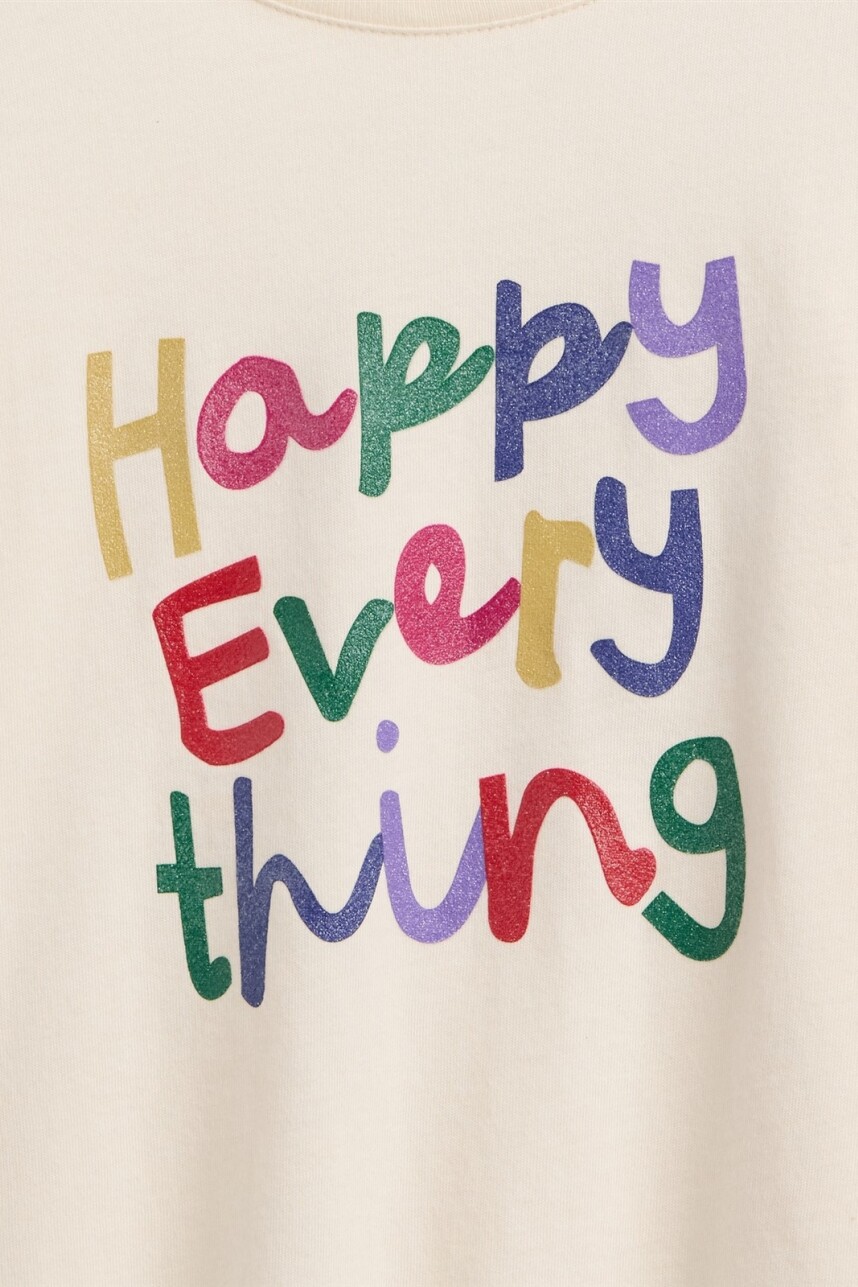 Remera Gráfico Toddler Niña Happy