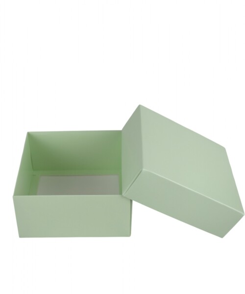 Caja Cuadrada 12x12x6 cm VERDE AGUA