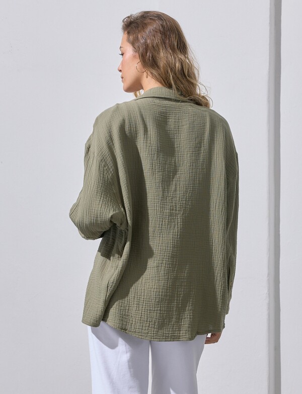 Camisa Bolsillo OLIVA