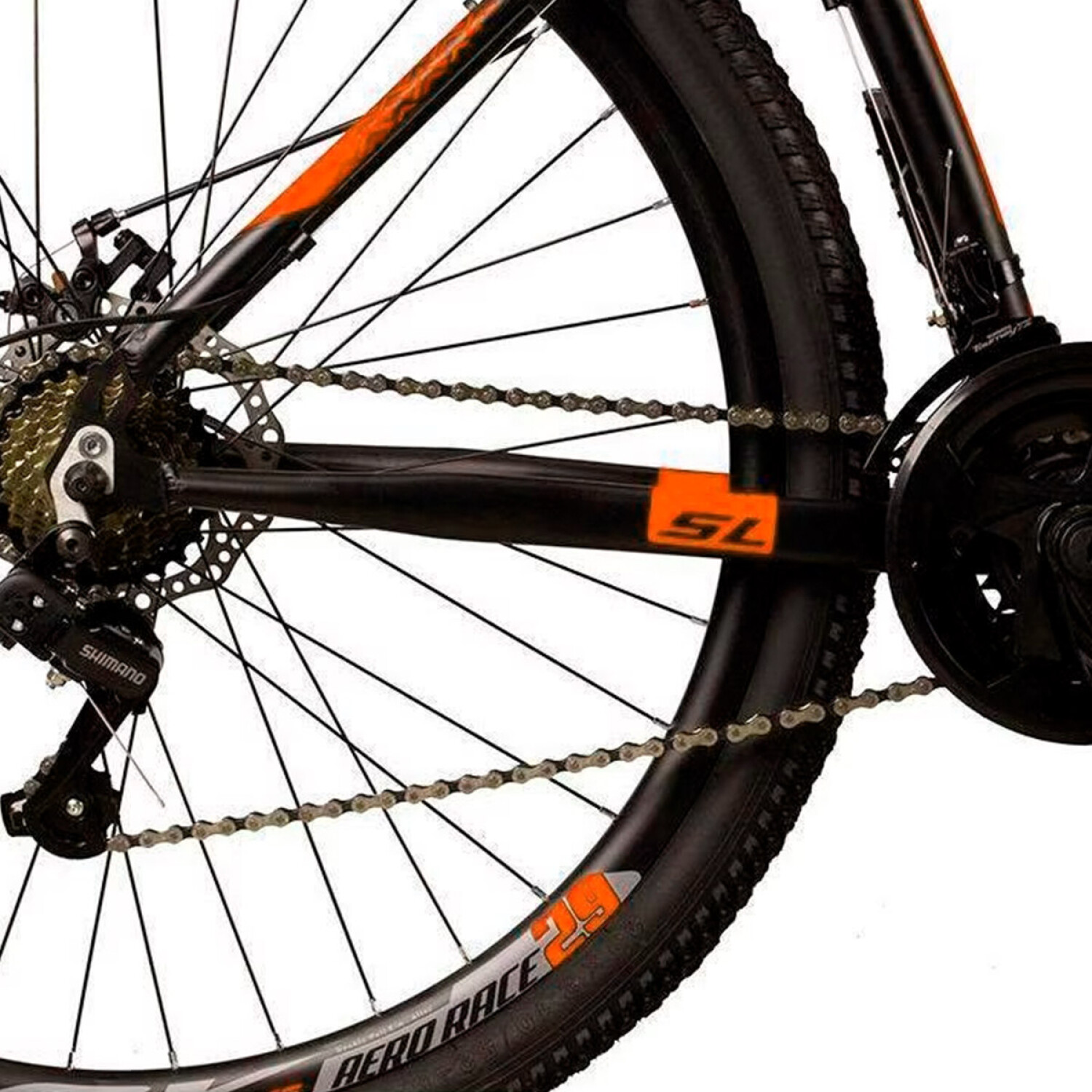Bicicleta Montaña Dropp Rodado 29 Aluminio Cambios Shimano - Negro-Naranja  — El Rey del entretenimiento