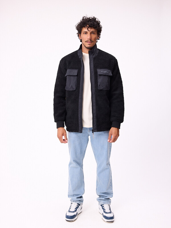 CAMPERA OLEGAR ( SHERPA) RUSTY Negro