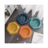 Plato Hexagonal Mascota Cachorros Comida Agua Plástico Atrix Variante Color Naranja